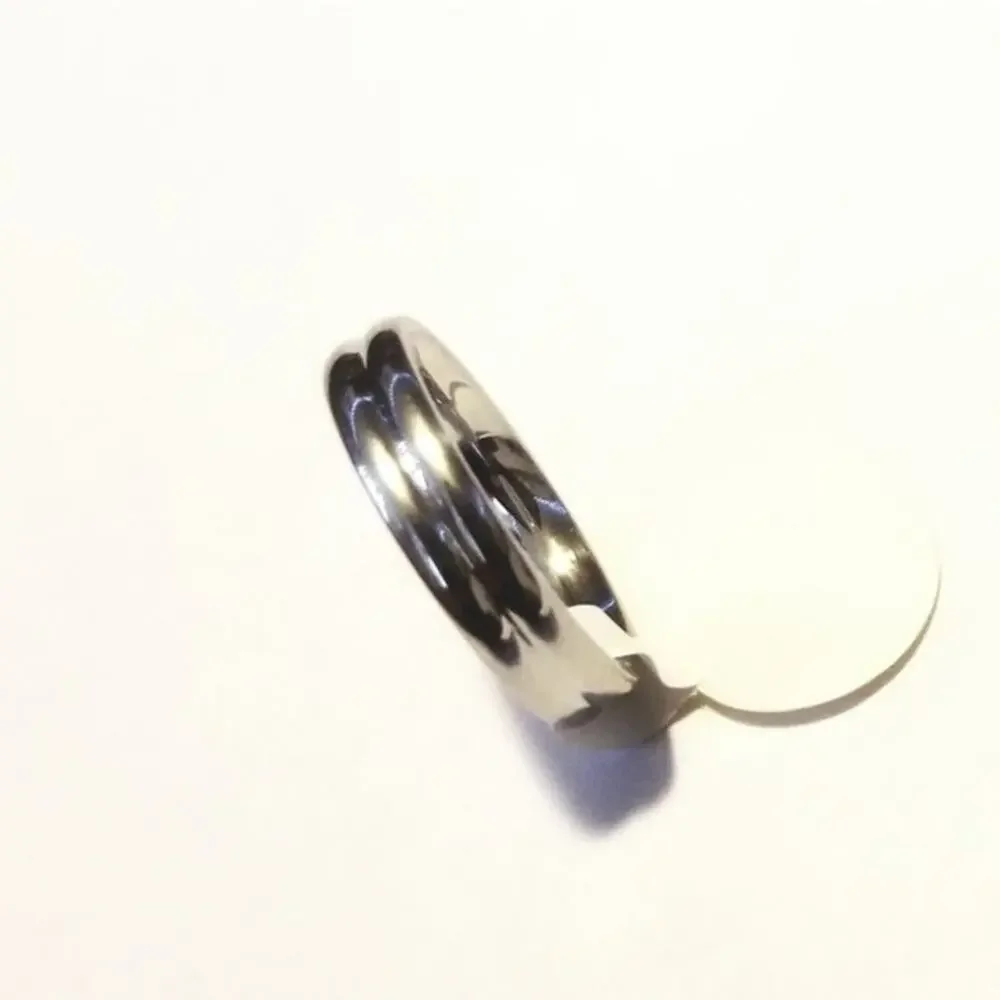 men's 316L stainless steel silver band ring Size‎ 12 - Picture 2 of 4